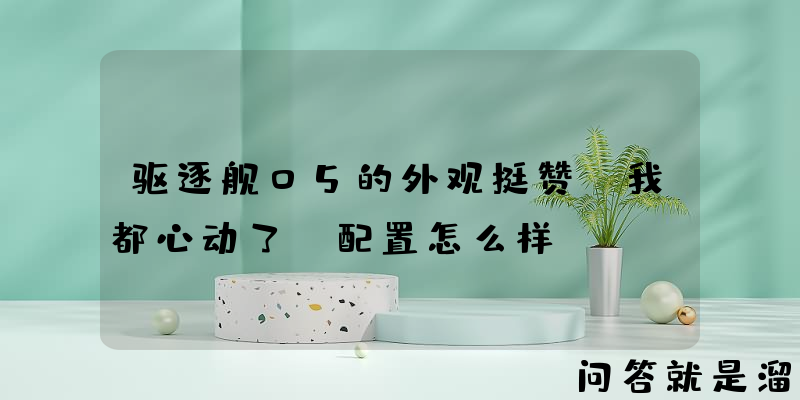 驱逐舰05的外观挺赞，我都心动了，配置怎么样？